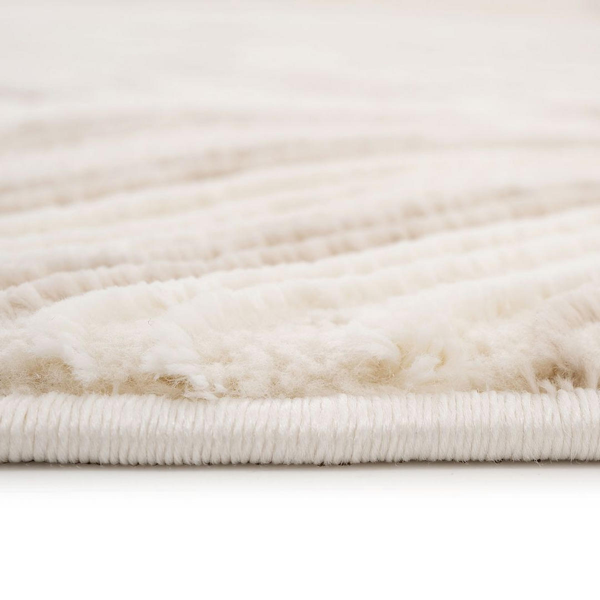 WEBTEPPICH Motion Rise Grau - Grau, Textil (120/170cm) - Kukoon Rugs