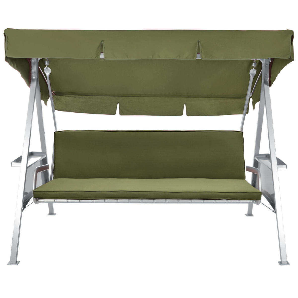 AUFLAGE für Hollywoodschaukel Loft HS 180x50cm Olivgrün - Olivgrün, Textil (100/180cm) - Beautissu 
