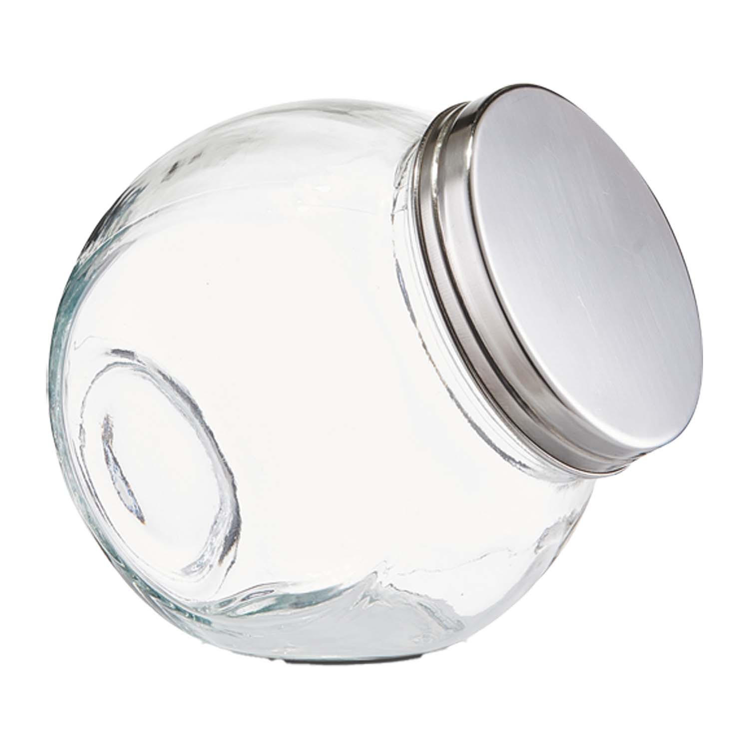 VORRATSGLAS 12 Stück Candy, Edelstahldeckel - 12 x 8,5 x 12,5 cm - Transparent, Glas (8.5/12.5/12cm) - Zeller Present
