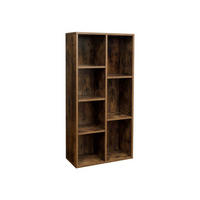 BÜCHERREGAL WÜRFELREGAL - Braun, Holzwerkstoff (24/106/50cm) - Hansiro