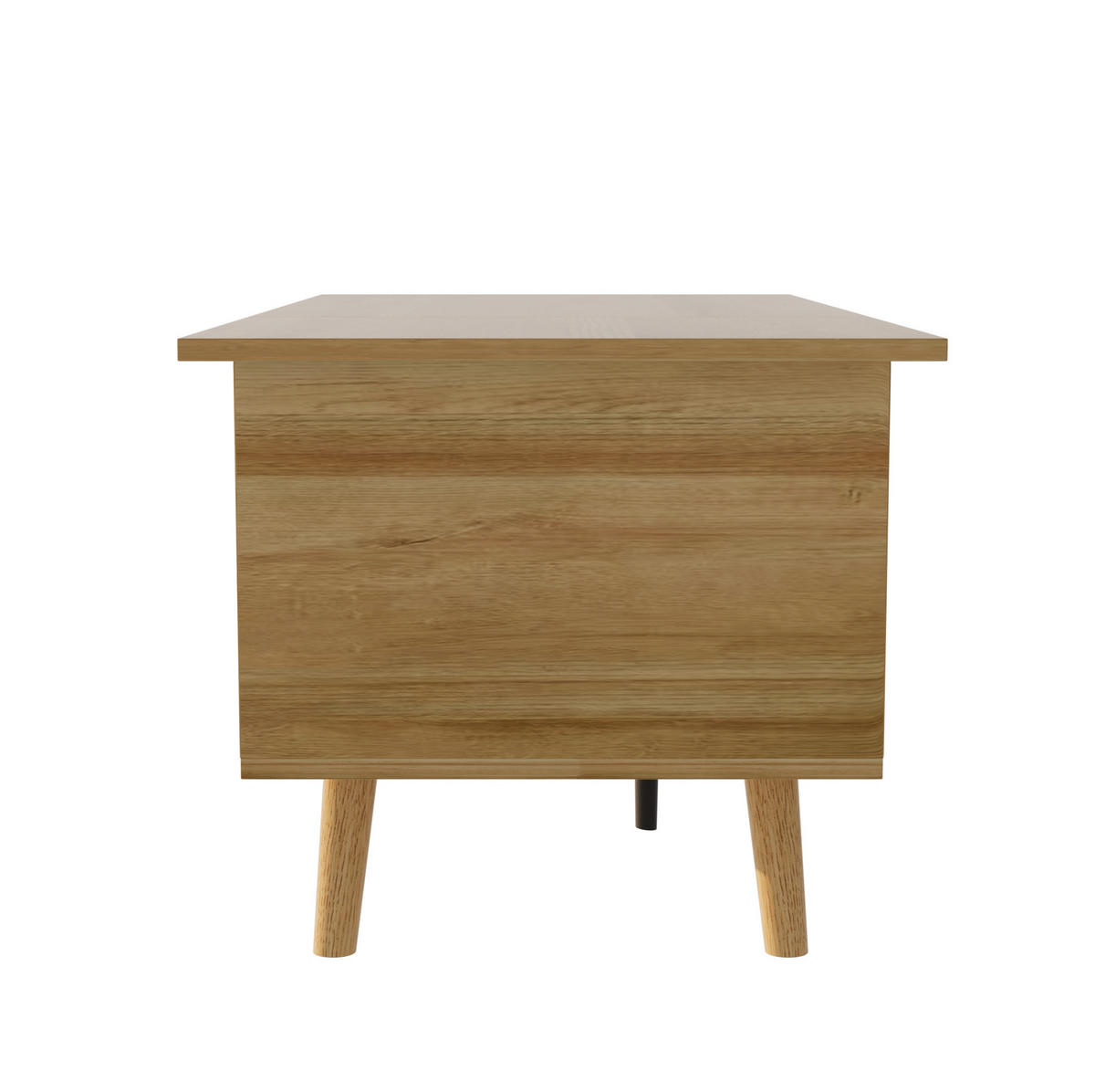 COUCHTISCH 103/50/46 cm in Holzfarbe aus Spanplatte mit anhebbarer Tischplatte - Naturfarben, Holzwerkstoff (103/50/46cm) - OKMYHOME