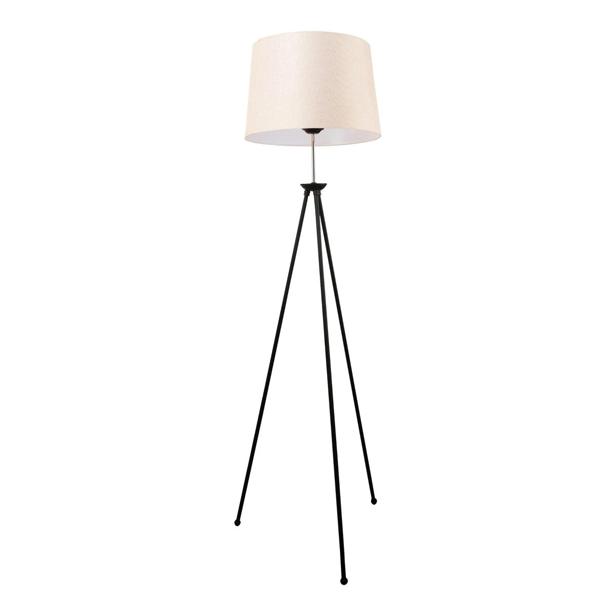 STEHLEUCHTE Orpington - Schwarz, Metall (55/55/160cm) - lux.pro