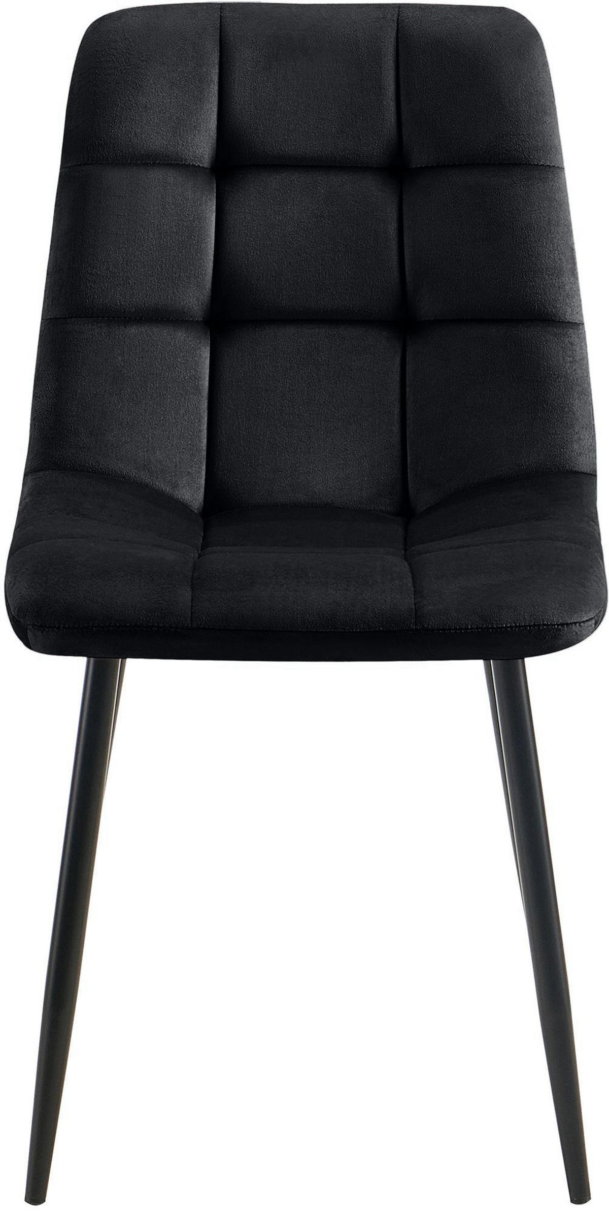 ESSZIMMERSTUHL Tilde 84x45x55 cm schwarz - Schwarz, Textil (45/84/55cm) - furnicato