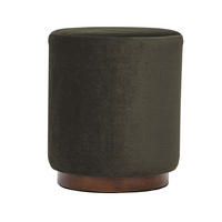 POUF Samt Braun - Braun, Textil (35/42/35cm) - Nordlys