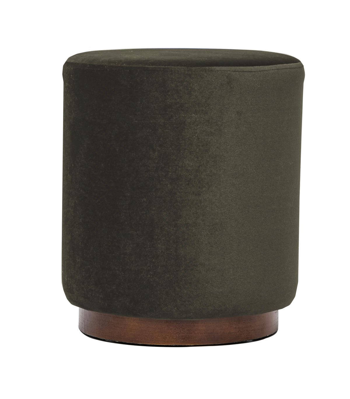 POUF Samt Braun - Braun, Textil (35/42/35cm) - Nordlys