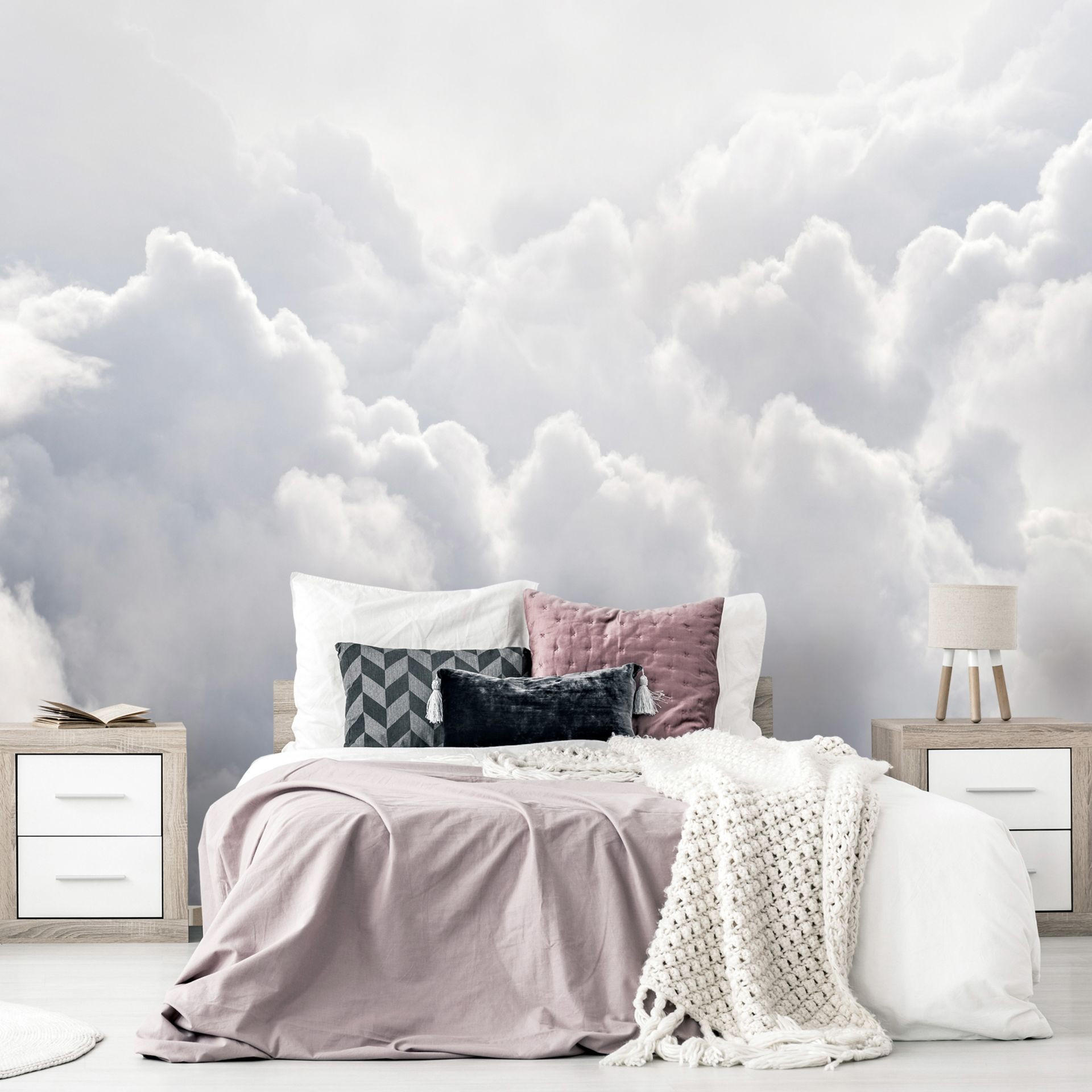 SELBSTKLEBENDE FOTOTAPETE 392/280 cm - Grau, Kunststoff/Textil (392/1cm) - KUNSTLOFT