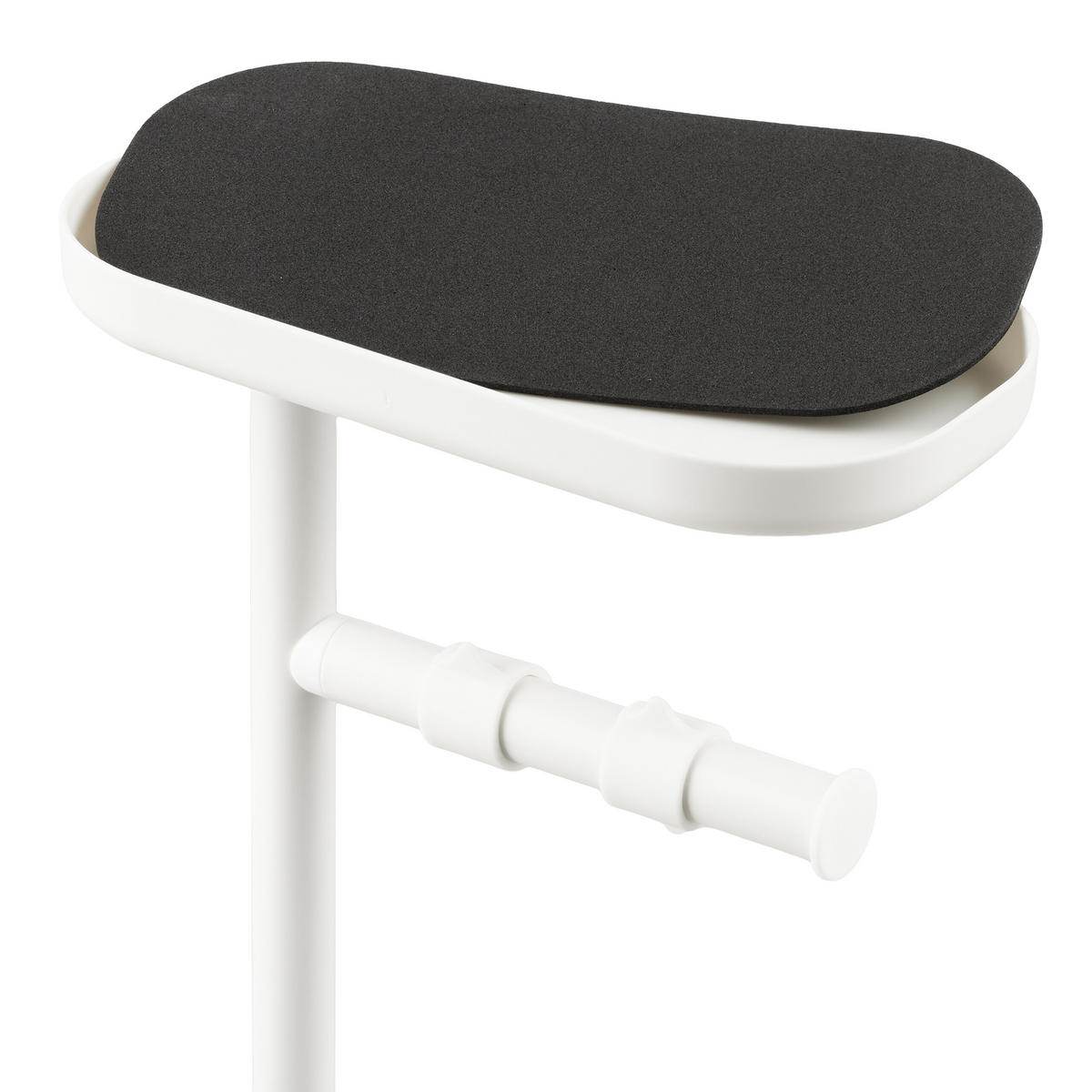 TOILETTENPAPIERHALTER - Weiß, Kunststoff/Metall (22/91/14cm) - Relaxdays