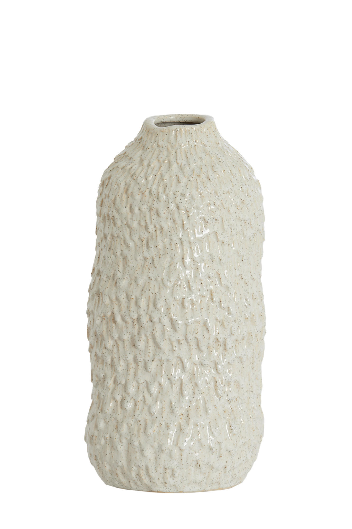 VASE Asola Weiß Ø17/35,5 cm - Weiß, Keramik (35.5cm) - Light & Living