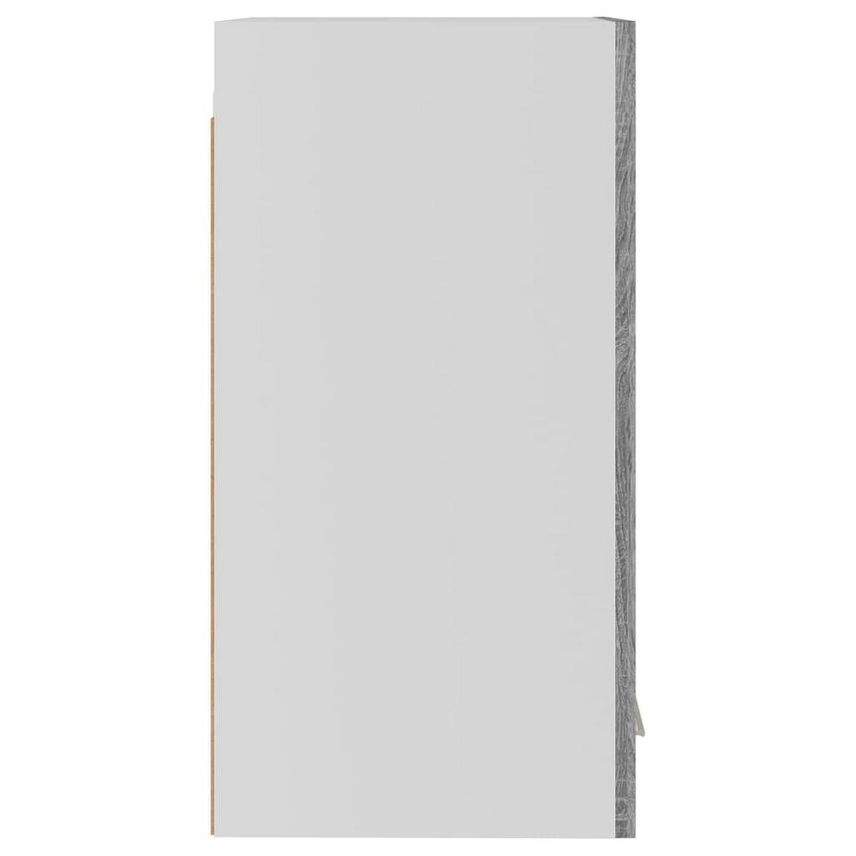 KÜCHENOBERSCHRANK Lyon mit 1 Ablage 29,5/31/60 cm aus Holzwerkstoff Grau Sonoma Dekor - Grau/Silbereichenfarben, Holz/Metall (29.5/61/31cm) - vidaXL