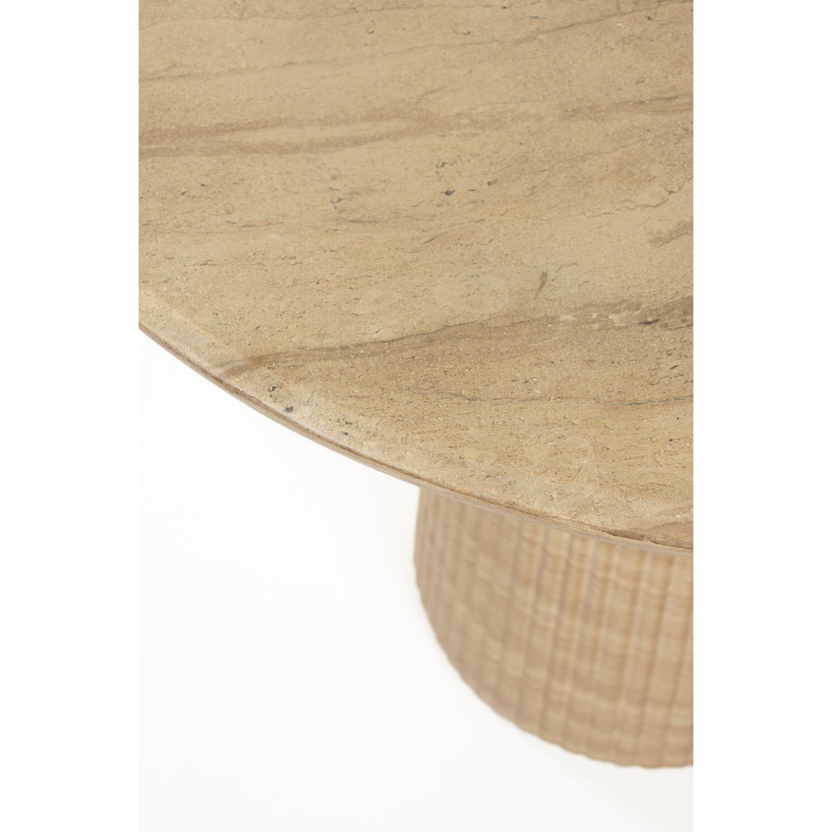 ESSTISCH Brison Natursteinoptik - Grau, Stein (90/90/75.5cm) - Dutchbone