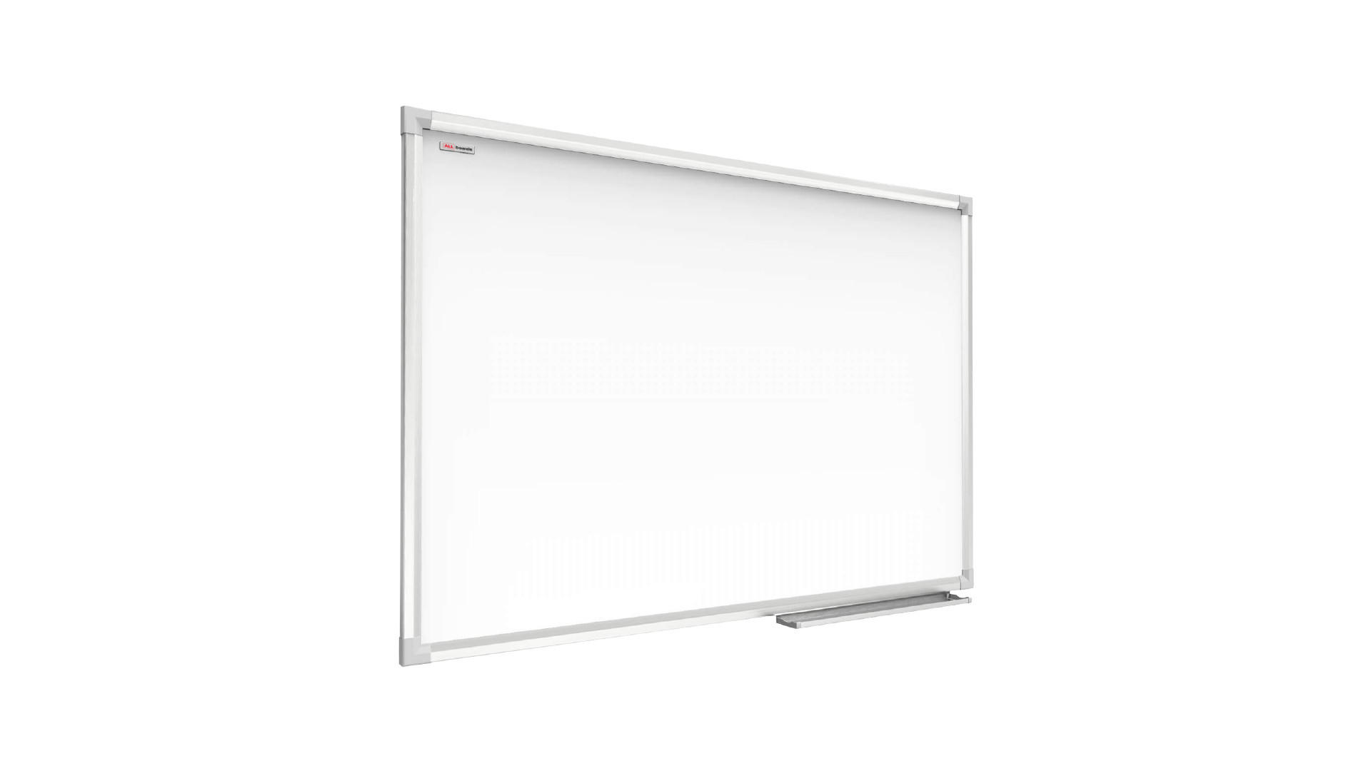 WHITEBOARD Magnetisch 90x60cm Magnettafel mit Aluminiumrahmen A7 - Weiß, Metall (90/60/1.4cm) - ALLboards