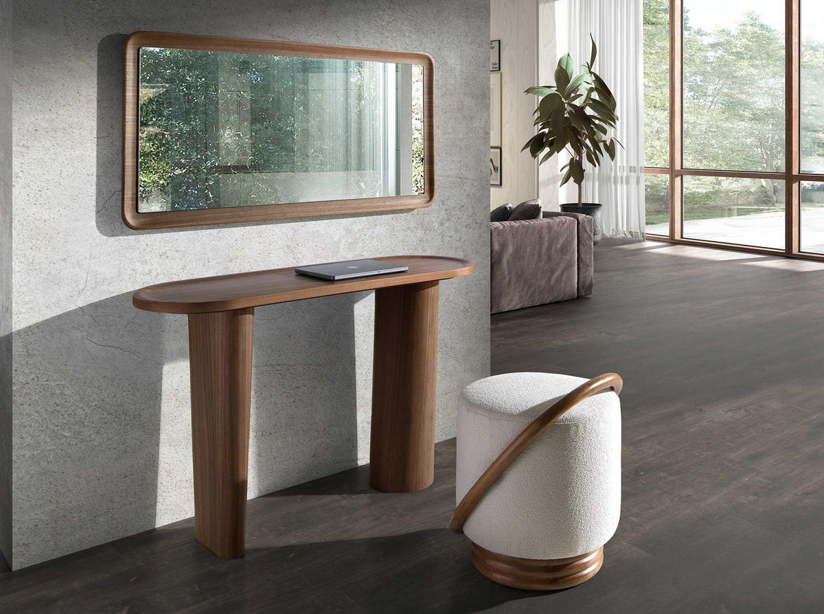 WANDSPIEGEL Wandspiegel Rechteckig Walnuss 120/60/4 cm - Walnussfarben, Holz (120/4/60cm) - ANGEL CERDA