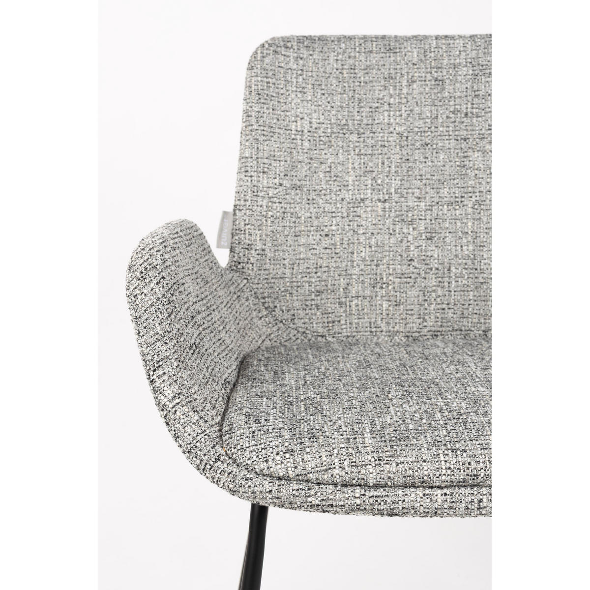 ESSZIMMERSTUHL Brit Grau - 2 er Set - Grau, Textil (59/79/62cm) - Zuiver