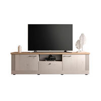 TV-MÖBEL mit 1 fach, 2 türen und 1 schublade - country 211/44/58 cm - Weiß, Holzwerkstoff (44/58/211cm) - Calicosy