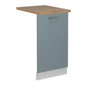 GESCHIRRSPÜLBLENDE R-Line Blau-Grau 45 cm , AP Eiche - Blaugrau/Weiß, Holzwerkstoff (45/81.8/1.6cm) - Vicco