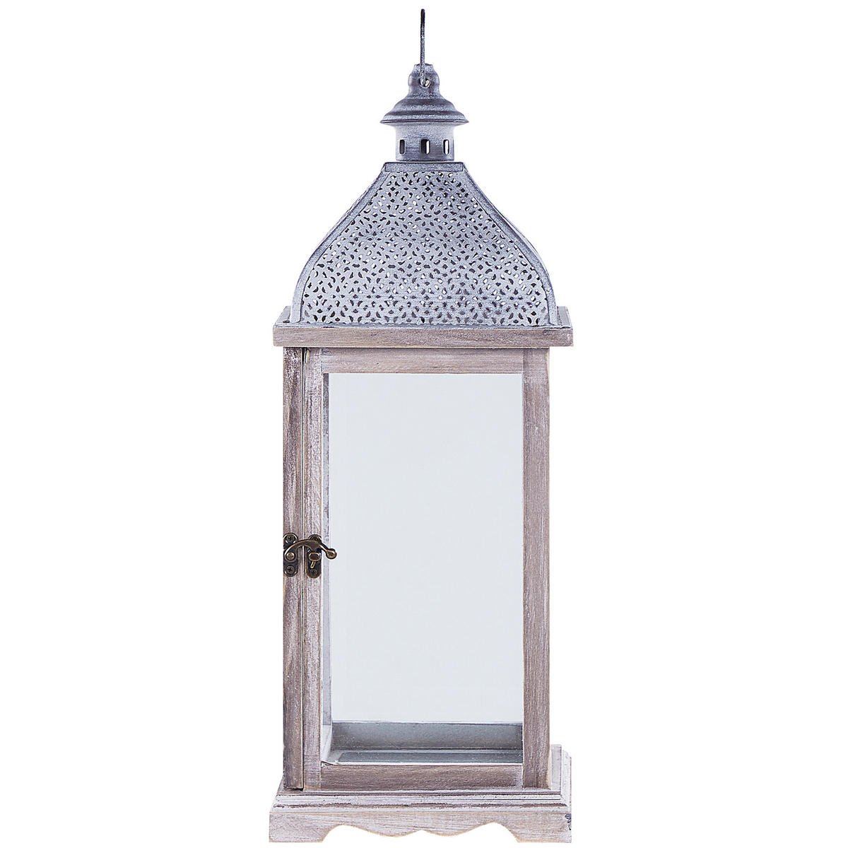 FELINAR lemn de pin 47 cm alb Samar - alb, metal (18/47/18cm) - Beliani