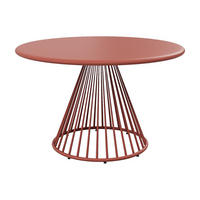 GARTENTISCH - 4 Personen - Metall - Terracotta - - Terracotta, Metall (120/120/74cm) - Vente-Unique