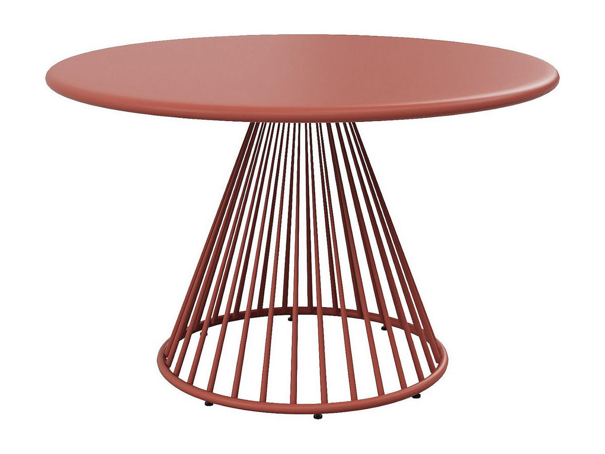 GARTENESSGRUPPE im Set - 4 -Sitzer - Stahl - terracotta - BIRMOS - Braun, Metall - Vente-Unique