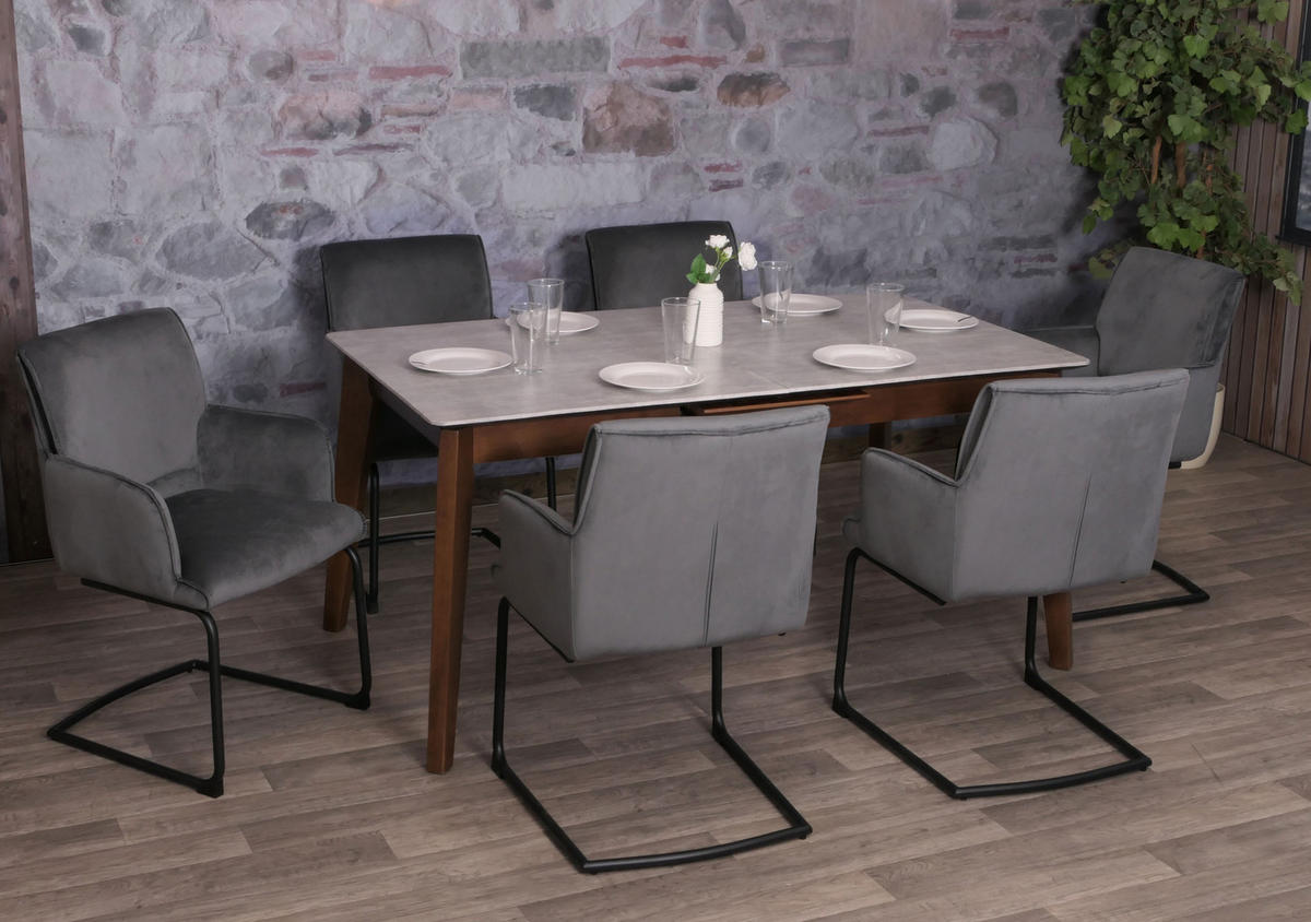 FREISCHWINGER Grau - Dunkelgrau/Grau, Textil (54/89/58cm) - MCW