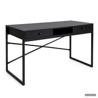 SCHREIBTISCH ELOSNIS 123 cm Schwarz - Schwarz, Holzwerkstoff (123/48/80.5cm) - Akord