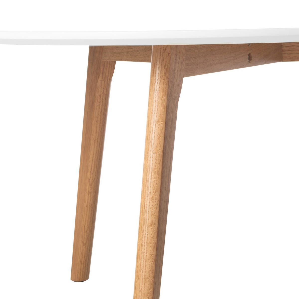COUCHTISCH - Eiche teilmassiv - Matt Weiß - Weiß, Holz/Holzwerkstoff (90/90/45cm) - home24