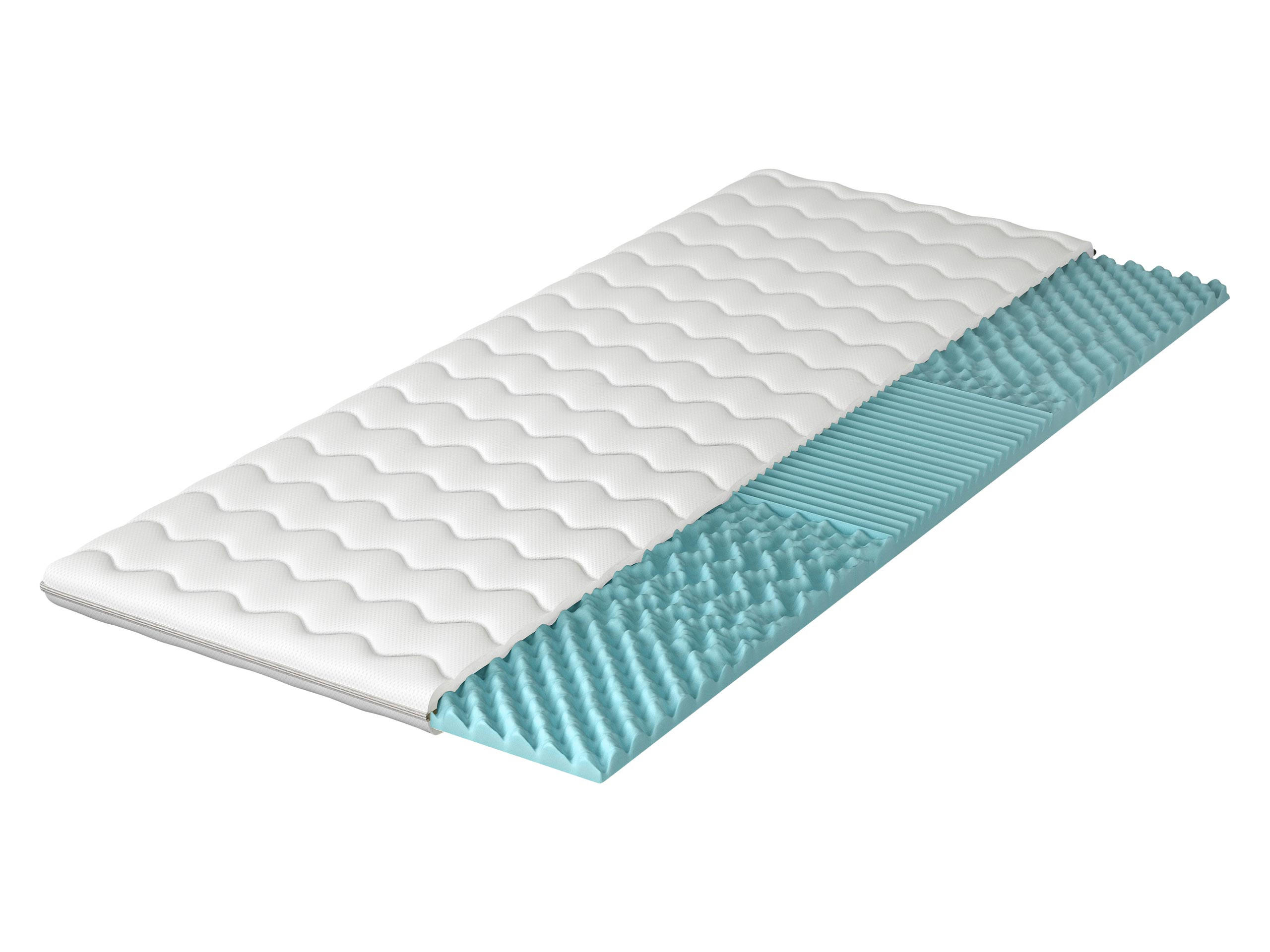 TOPPER Profil 5 cm - Weiß, Textil (120/200cm) - MIRJAN24
