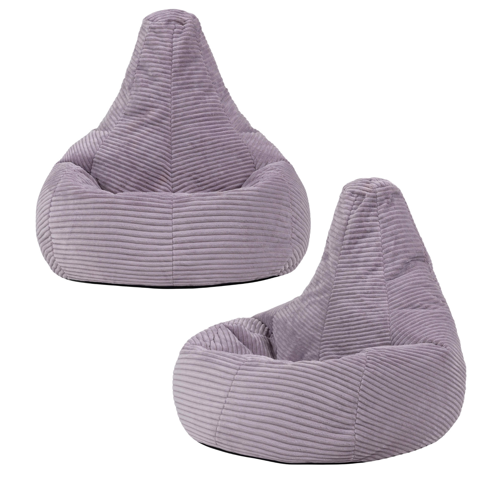 SITZSACK für Kinder Sessel aus Cord 2-tlg. - Lila, Textil (69/59/65cm) - icon