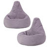 SITZSACK für Kinder Sessel aus Cord 2-tlg. - Lila, Textil (69/59/65cm) - icon