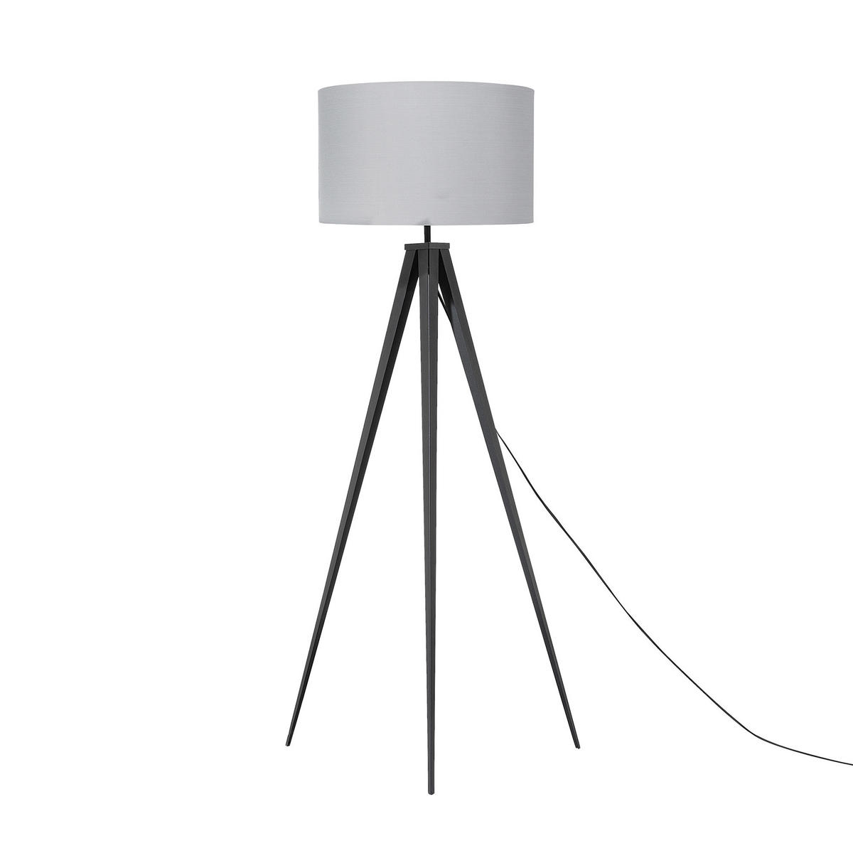 STEHLAMPE Stiletto 50/50/156 cm - Grau, Metall (50/50/156cm) - Beliani