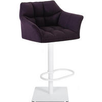 BARHOCKER Stoff Lila - Lila/Weiß, Textil/Metall (64/88/45cm) - CLP