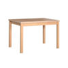 ESSTISCH Alba 1 - Beige/Sonoma Eiche, Holz (80/120/78cm) - Leaf Design