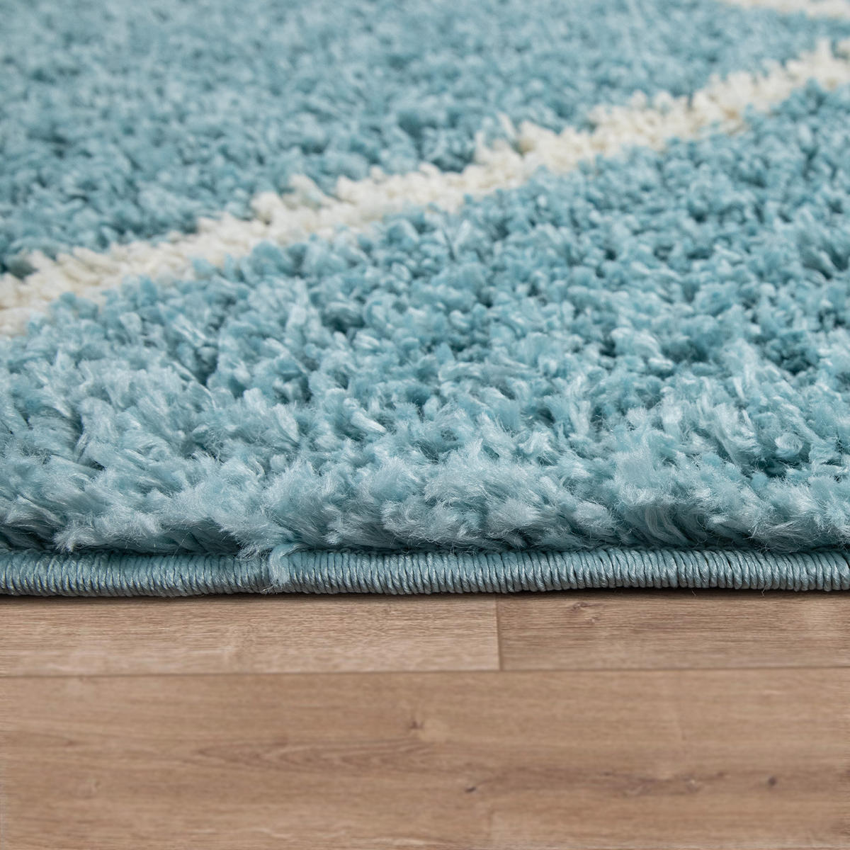 HOCHFLORTEPPICH 160/160 cm Kalmar 441 - Türkis, Textil (160/160cm) - Paco Home