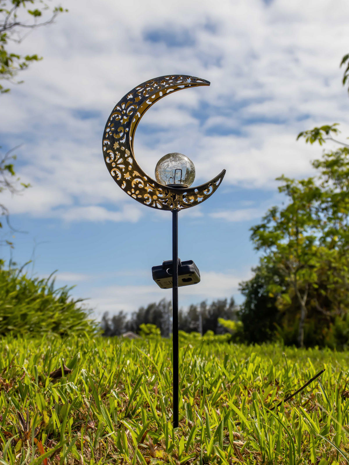 LED-SOLAR-GARTENSTECKER - mit Dämmerungssensor und wetterfestem Design für stilvolle Außenbeleuchtung, 1er-Set - Weiß, Kunststoff (3/20/90cm) - Northpoint