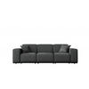 GARTENSOFA MALIBU 3 Sitzer Stoff Odyssey Anthrazit - Anthrazit, Holz (245/73/88cm) - Kaiser Möbel