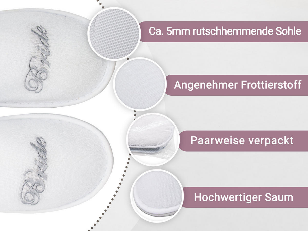 FROTTIERSLIPPER, Universalgröße, 100% Polyester, Grau - Silberfarben, Textil (5/3/29cm) - Zollner