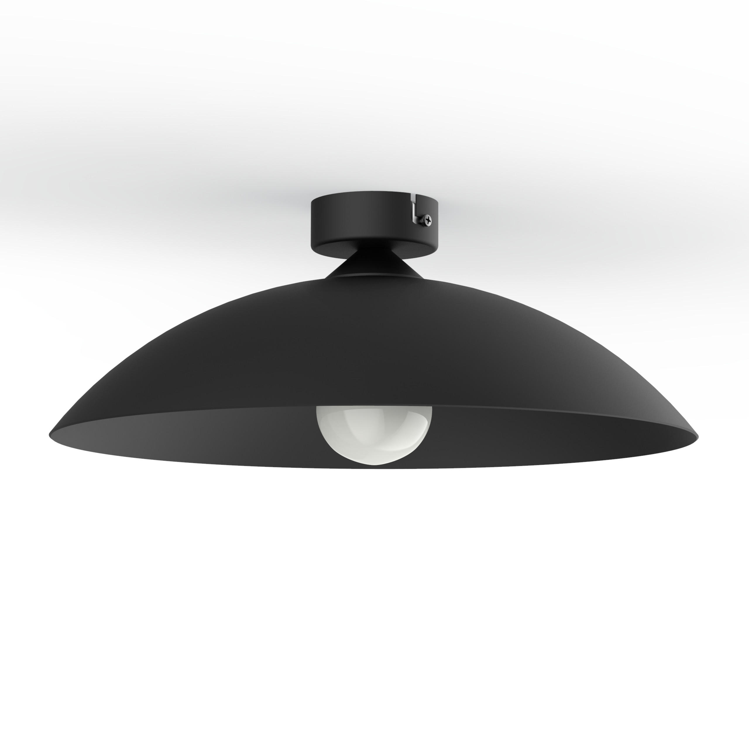 DECKENLEUCHTE - Schwarz, Metall (40/40/14.5cm) - Lumicom