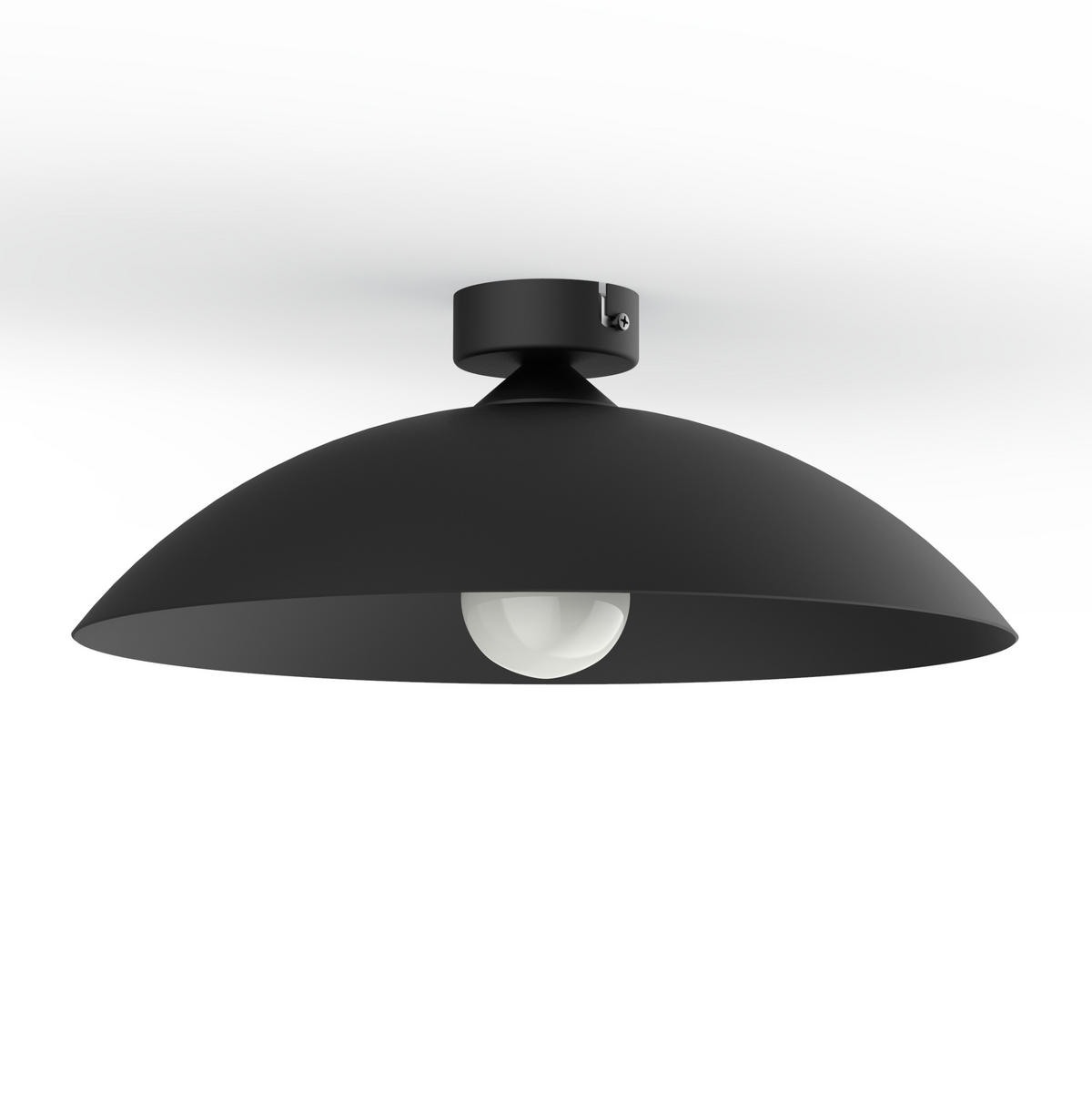 DECKENLEUCHTE - Schwarz, Metall (40/40/14.5cm) - Lumicom