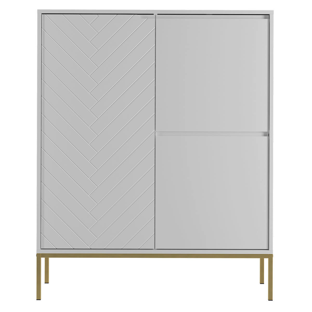 ŠIROKÁ KOMODA Daria Biela - biela, kompozitné drevo (102/145/39cm) - Petits-meubles