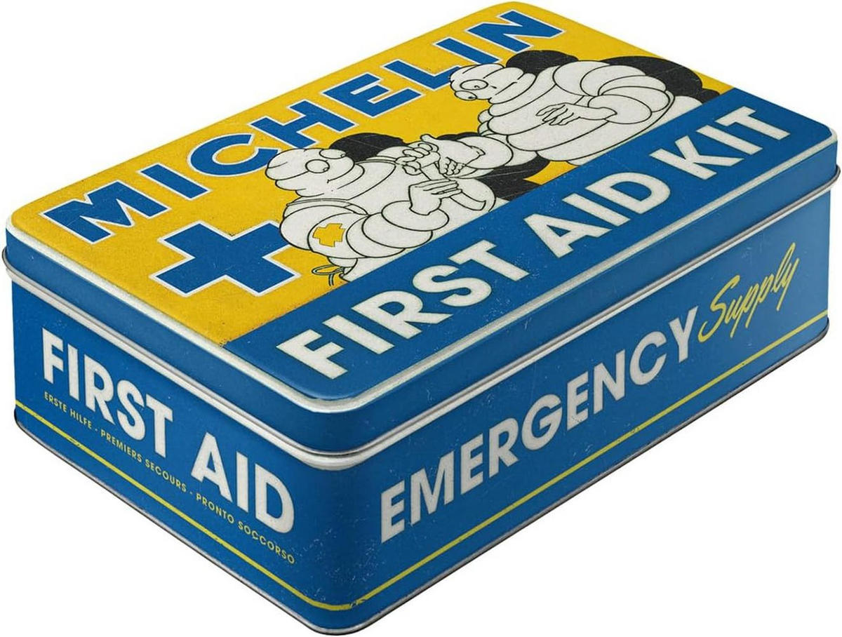 VORRATSDOSE flach Michelin First Aid Kit - Multicolor, Metall (23/7/16cm) - Nostalgic-Art