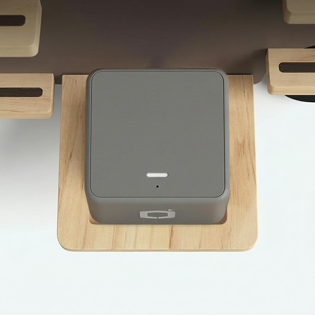 WANDREGAL Natur Grau Busform für Hörfiguren - Multicolor, Holz (54/27/15cm) - Relaxdays