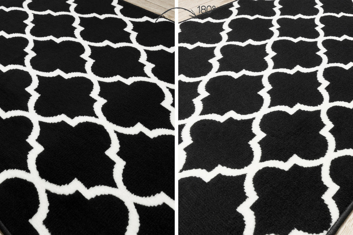 LÄUFER BCF MORAD 80/170 cm - Schwarz, Textil (80/170cm) - rugsX