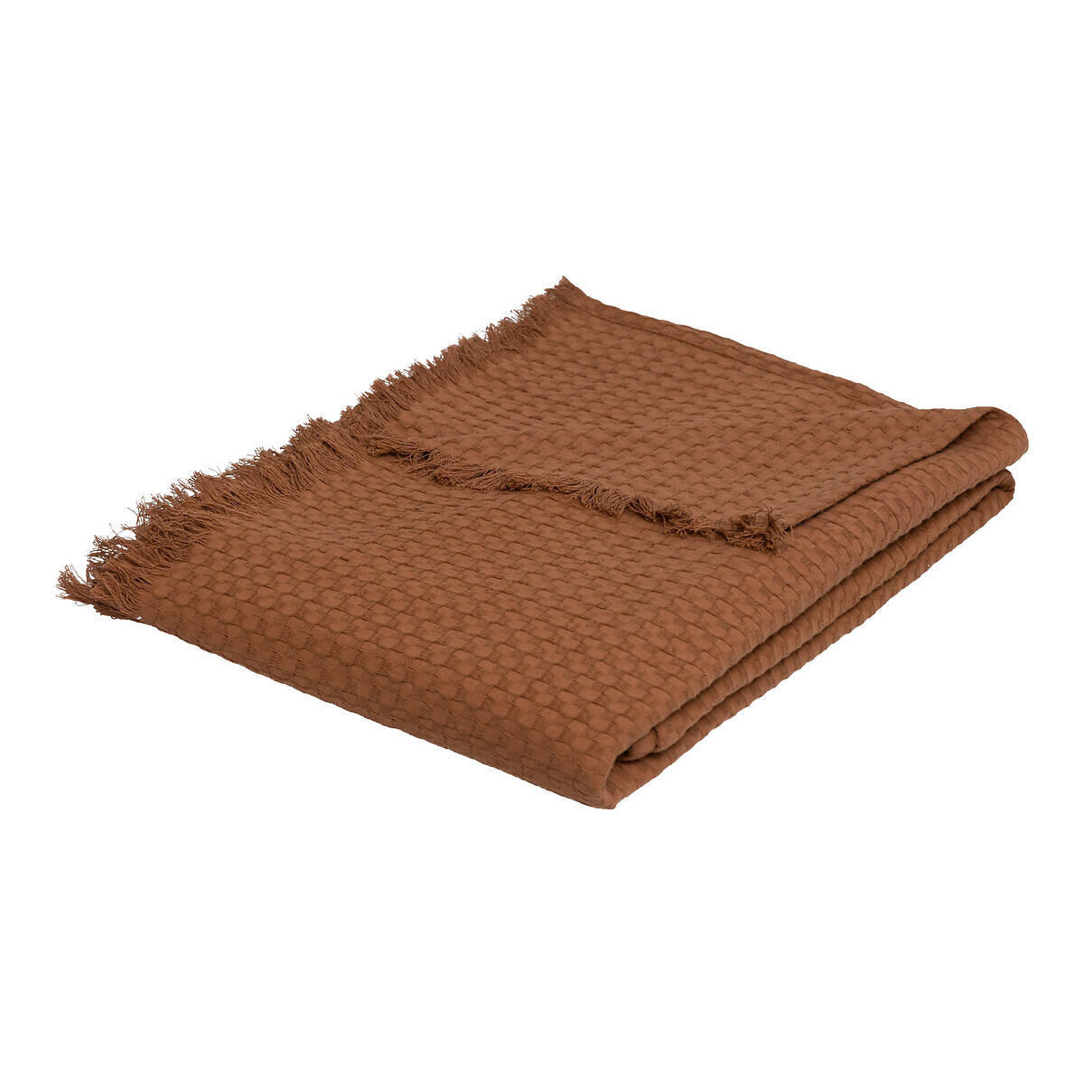 TAGESDECKE Baumwolle Widdy 130/180 cm - Terra cotta, Naturmaterialien (130/180cm) - Atmosphera Createur d´interieur