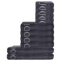 HANDTUCH Unisex Classic Grau Baumwolle 10er Pack - Anthrazit, Textil (100/50cm) - Joop!