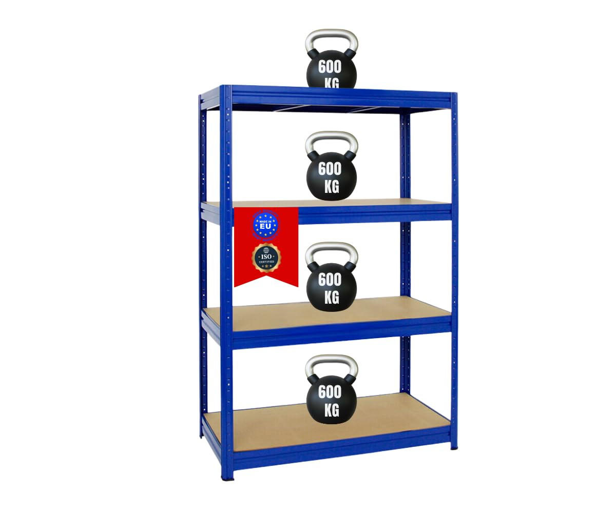 SCHWERLASTREGAL Dino 180x120x60 cm Fachlast 600 kg Blau - Blau, Metall (120/180/60cm) - PROREGAL