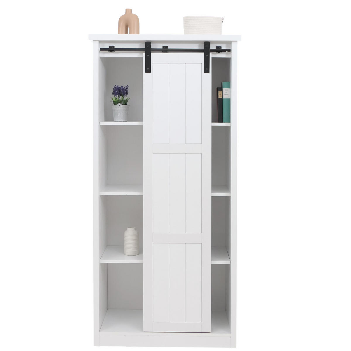 SKRÍŇ Biela - biela, drevo (76/163/38cm) - MCW