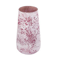 WINDLICHT Marcy Rosa 16/16/30cm - Pink, Glas (16/30/16cm) - PTMD Collection