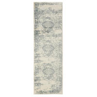 VINTAGE-LÄUFER Suki 80/240 cm - Creme/Mintgrün, Kunststoff (80/240cm) - benuta