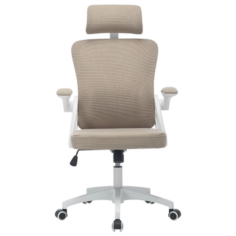 DREHSTUHL Ergonomisch Khaki, höhenverstellbar & drehbar, Metall-Stoff-Bezug, 58 x 65 x 108 cm - Hellbraun, Kunststoff (65/108/58cm) - Albatros