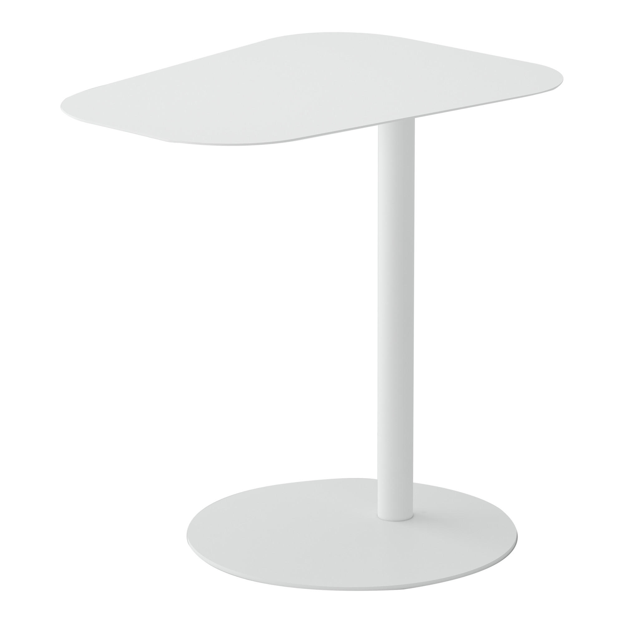 BEISTELLTISCH Nastätten - Weiß, Metall (38/50/50cm) - [en.casa]