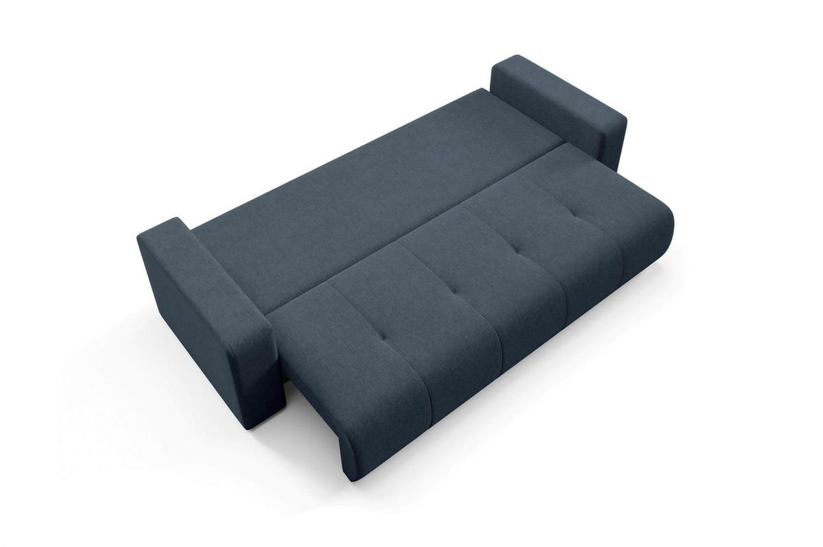 SCHLAFSOFA Augusto - Blau, Holzwerkstoff/Textil (244/82/102cm) - Fun Möbel